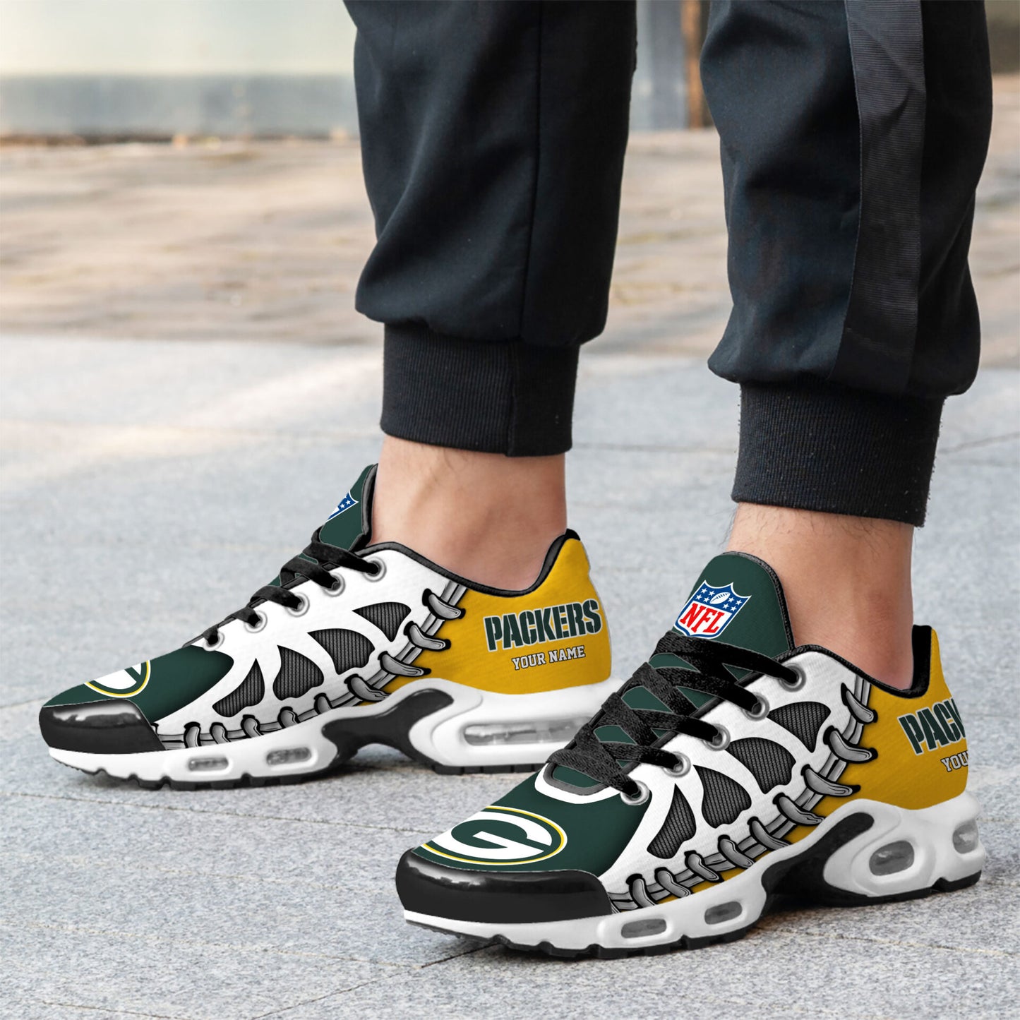 Ideafootwear Green Bay Packers TN Shoes Sneakers For Men And Women