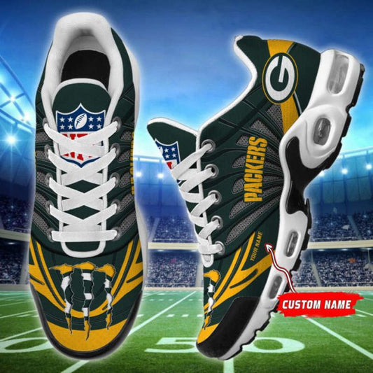Ideafootwear Green Bay Packers TN Shoes Sneakers For Men And Women
