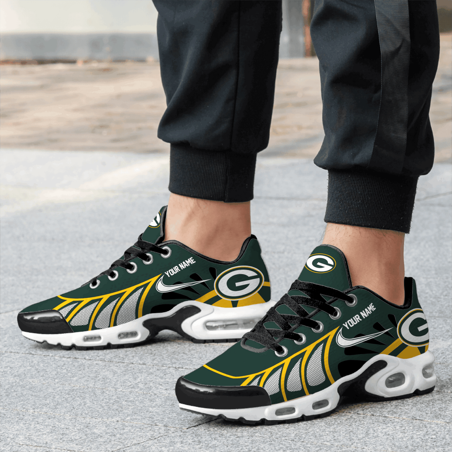 Ideafootwear Green Bay Packers TN Shoes Sneakers For Men And Women