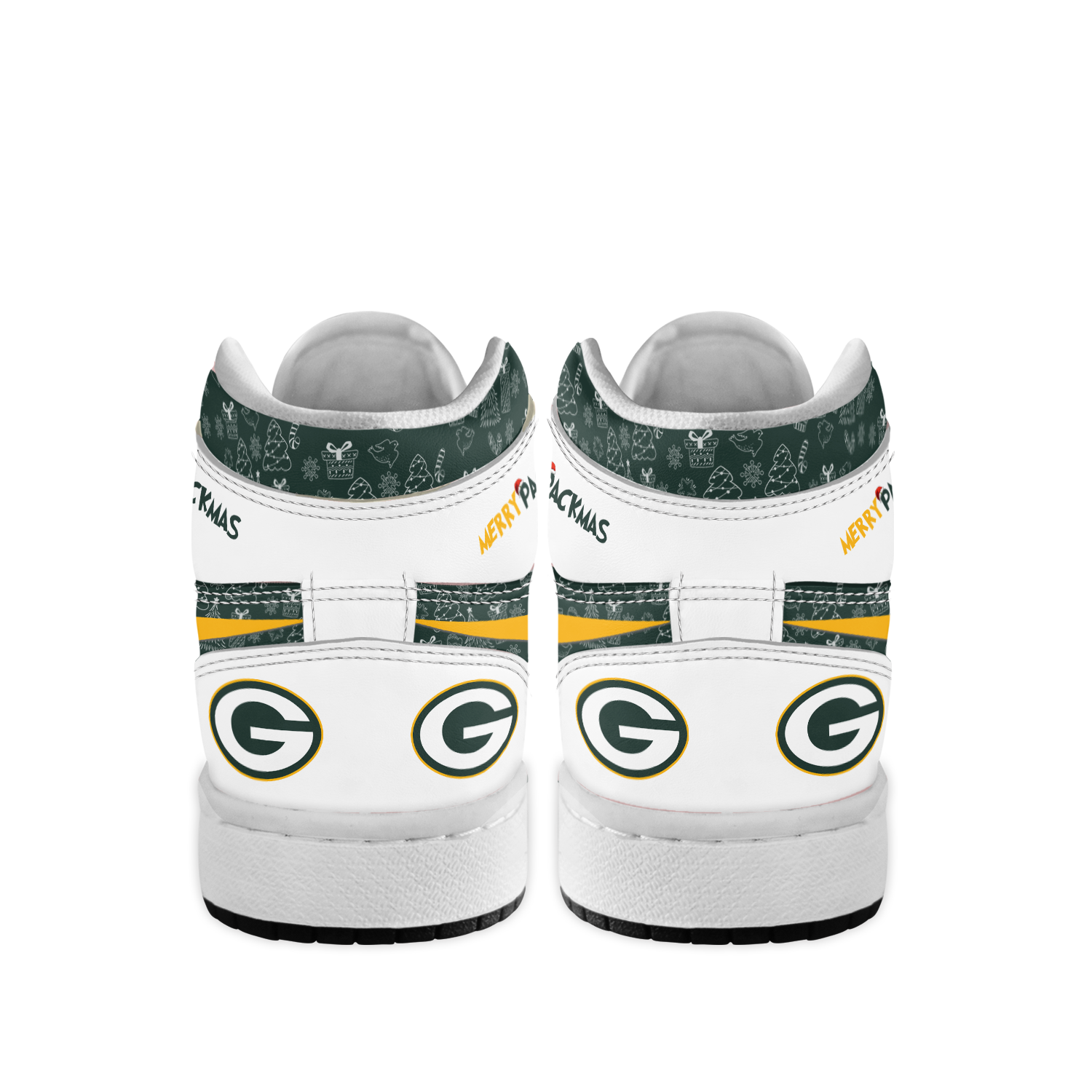 Ideafootwear Green Bay Packers x The Grinch x Christmas AJ1 High Sneakers Shoes For Men And Women