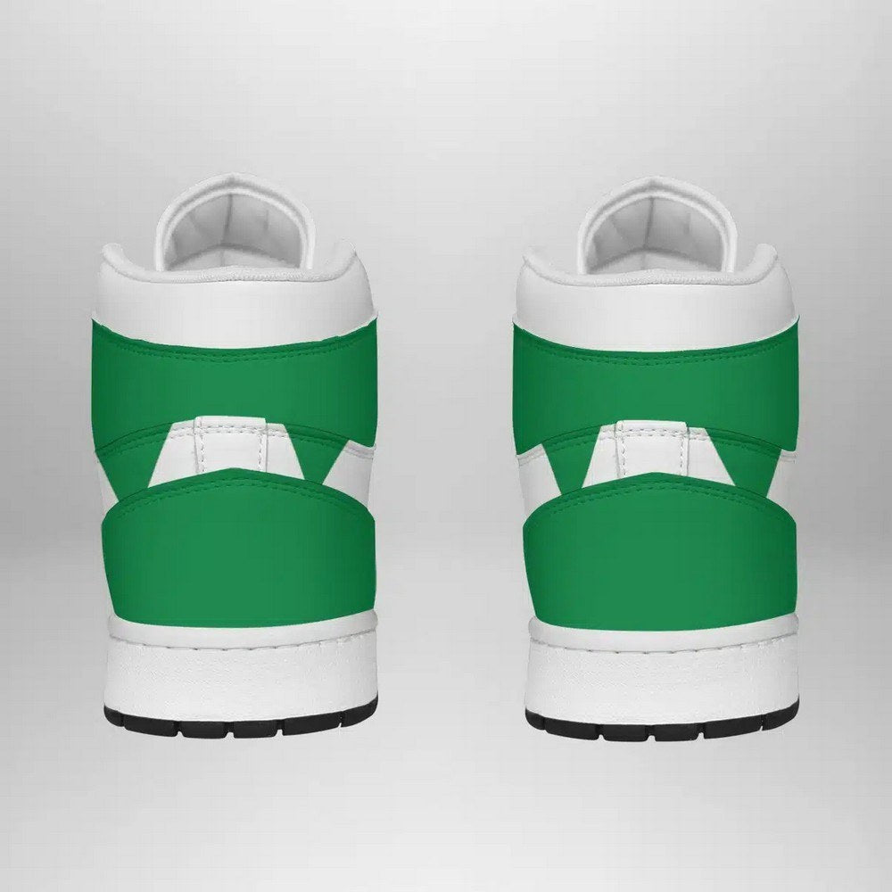 Ideafootwear Green Ranger Mighty AJ1 High Sneakers Shoes For Men And Women