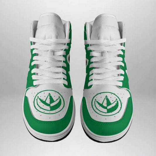 Ideafootwear Green Ranger Mighty AJ1 High Sneakers Shoes For Men And Women