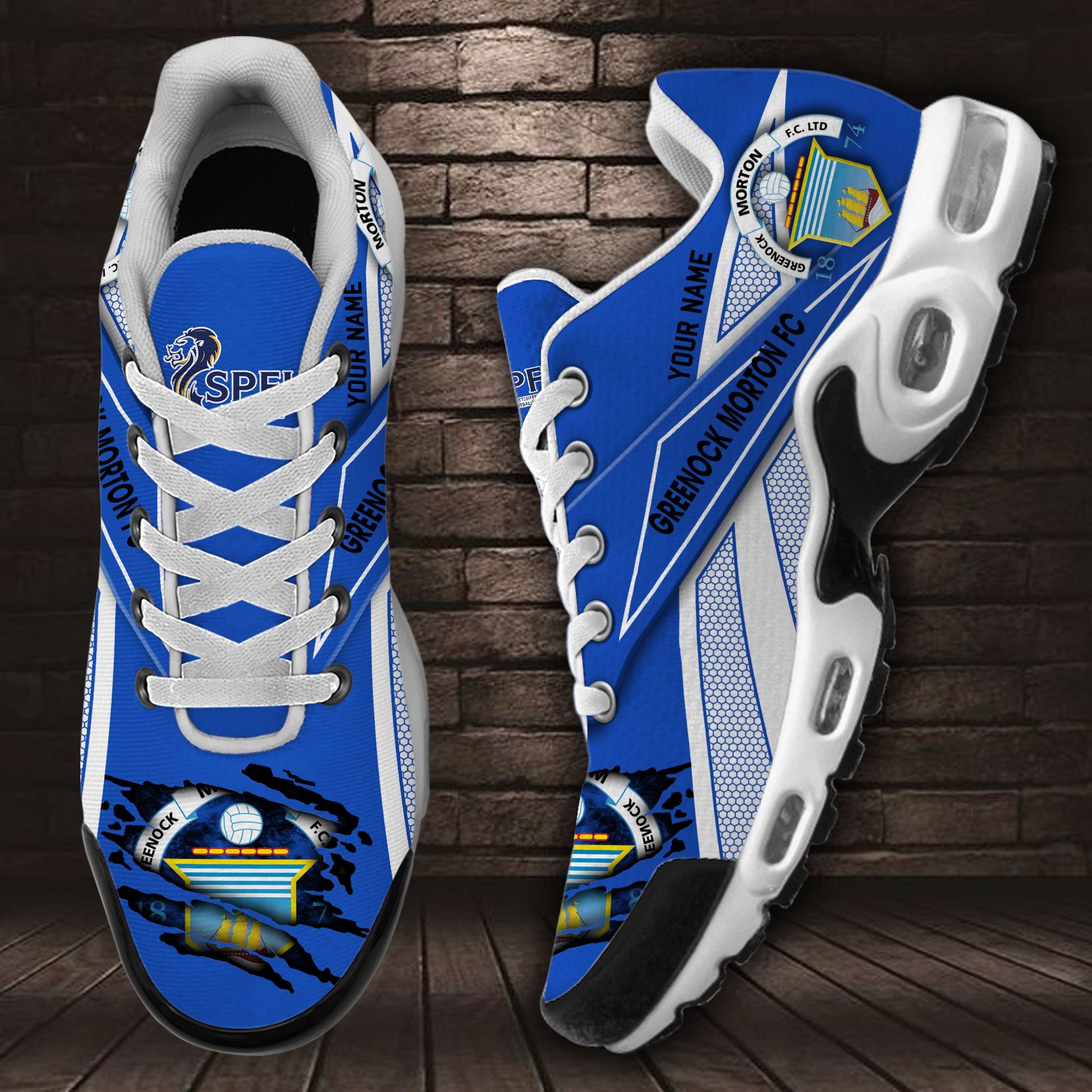 Ideafootwear Greenock Morton F.C. TN Shoes Sneakers For Men And Women