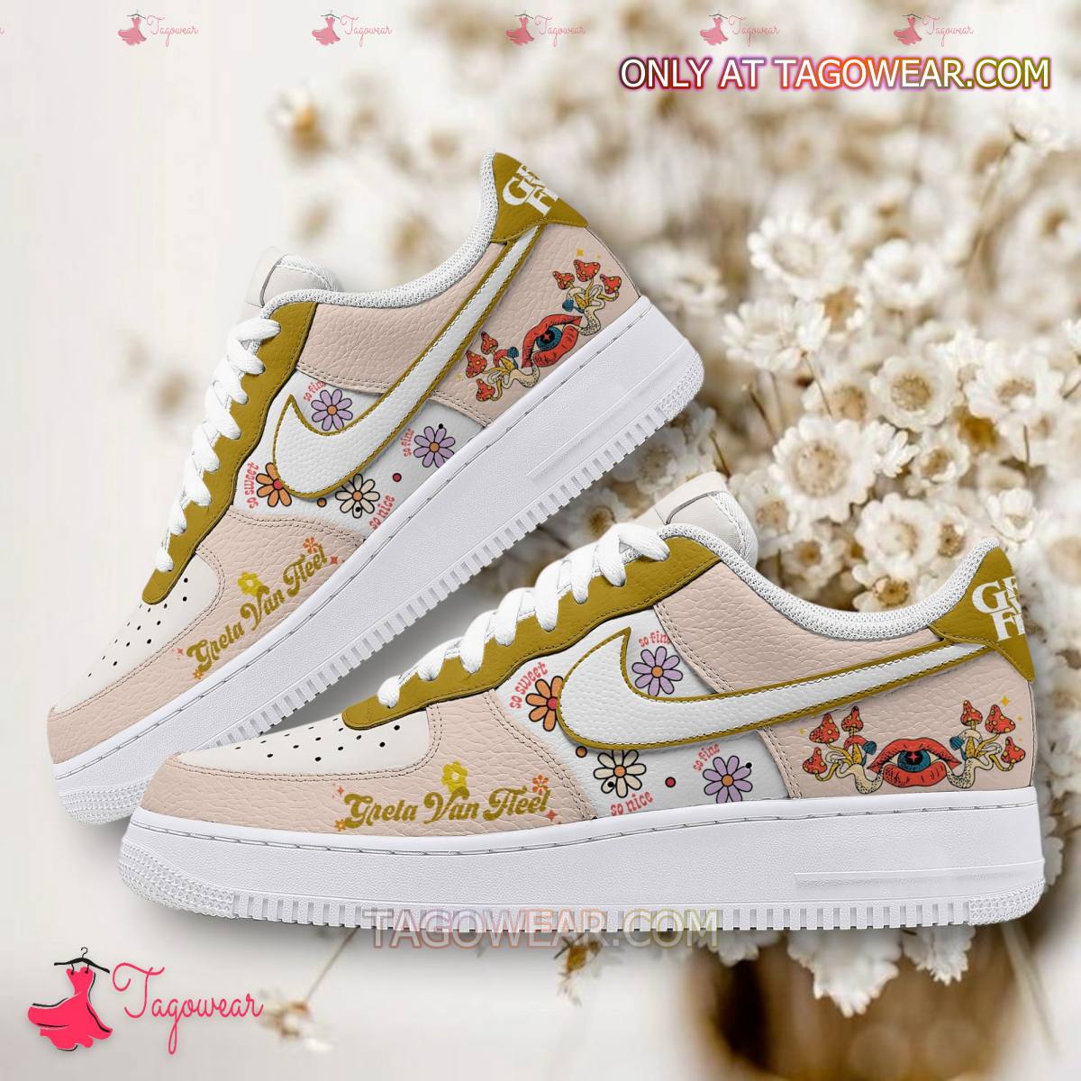 Ideafootwear Greta Van Fleet Air Low-Top Sneakers Shoes For Men And Women 2