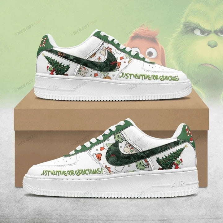 Ideafootwear Grinch Air Low-Top Sneakers Shoes For Men And Women 1
