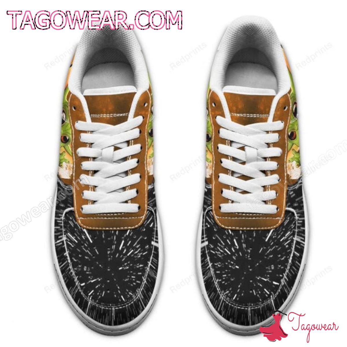 Ideafootwear Grogu Baby Yoda Air Low-Top Sneakers Shoes For Men And Women 4