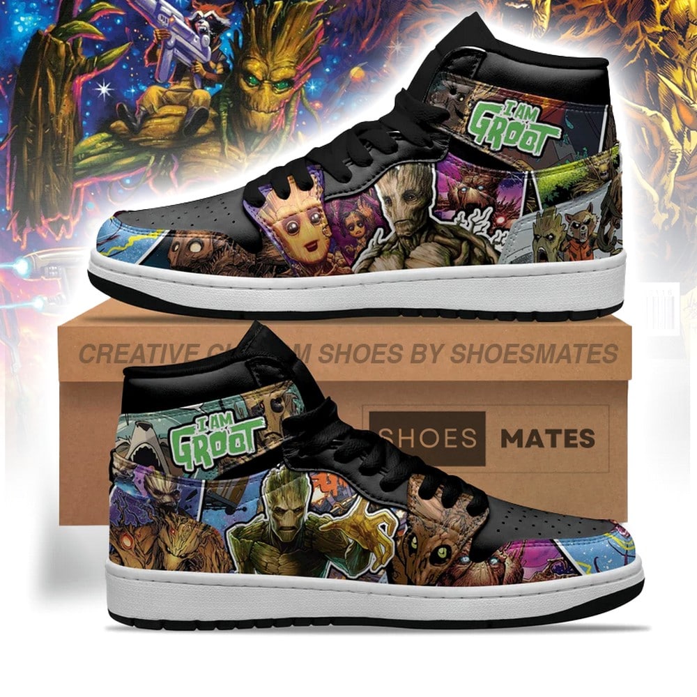 Ideafootwear Groot AJ1 High Sneakers Shoes For Men And Women