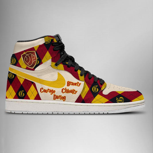 Ideafootwear Gryffindor Good Traits AJ1 High Sneakers Shoes For Men And Women