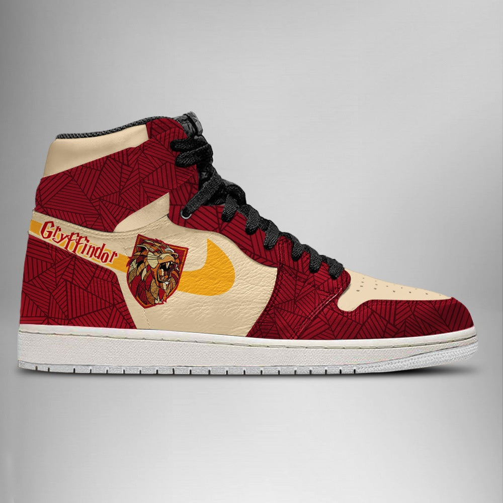 Ideafootwear Gryffindor Harry Potter V3 AJ1 High Sneakers Shoes For Men And Women