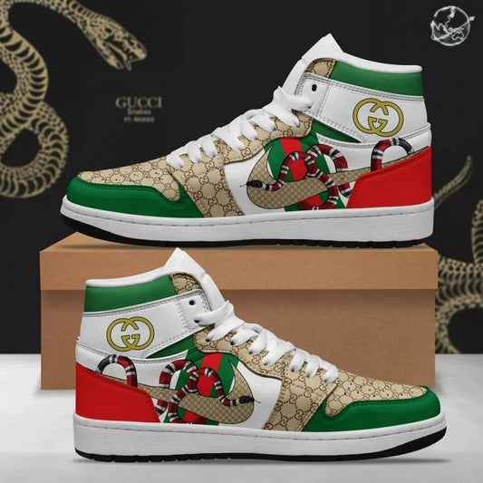 Ideafootwear Gucci AJ1 High Sneakers Shoes For Men And Women