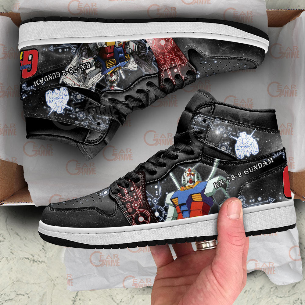 Ideafootwear Gundam AJ1 High Sneakers Shoes For Men And Women