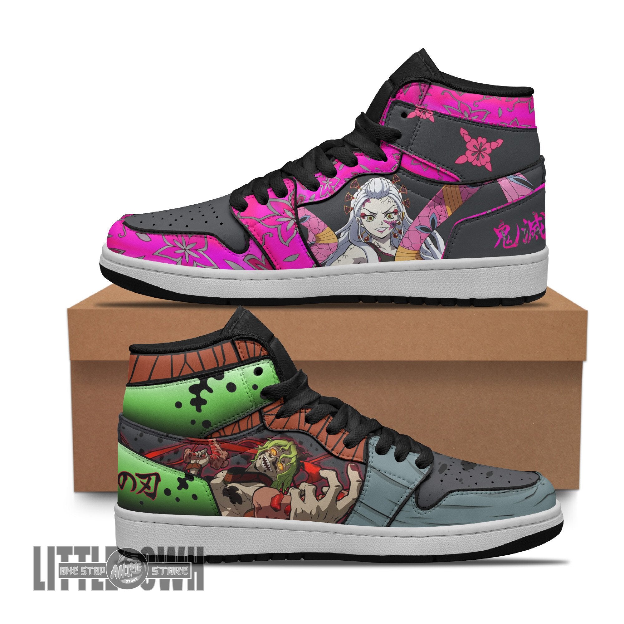 Ideafootwear Gyutaro x Dabi AJ1 High Sneakers Shoes For Men And Women