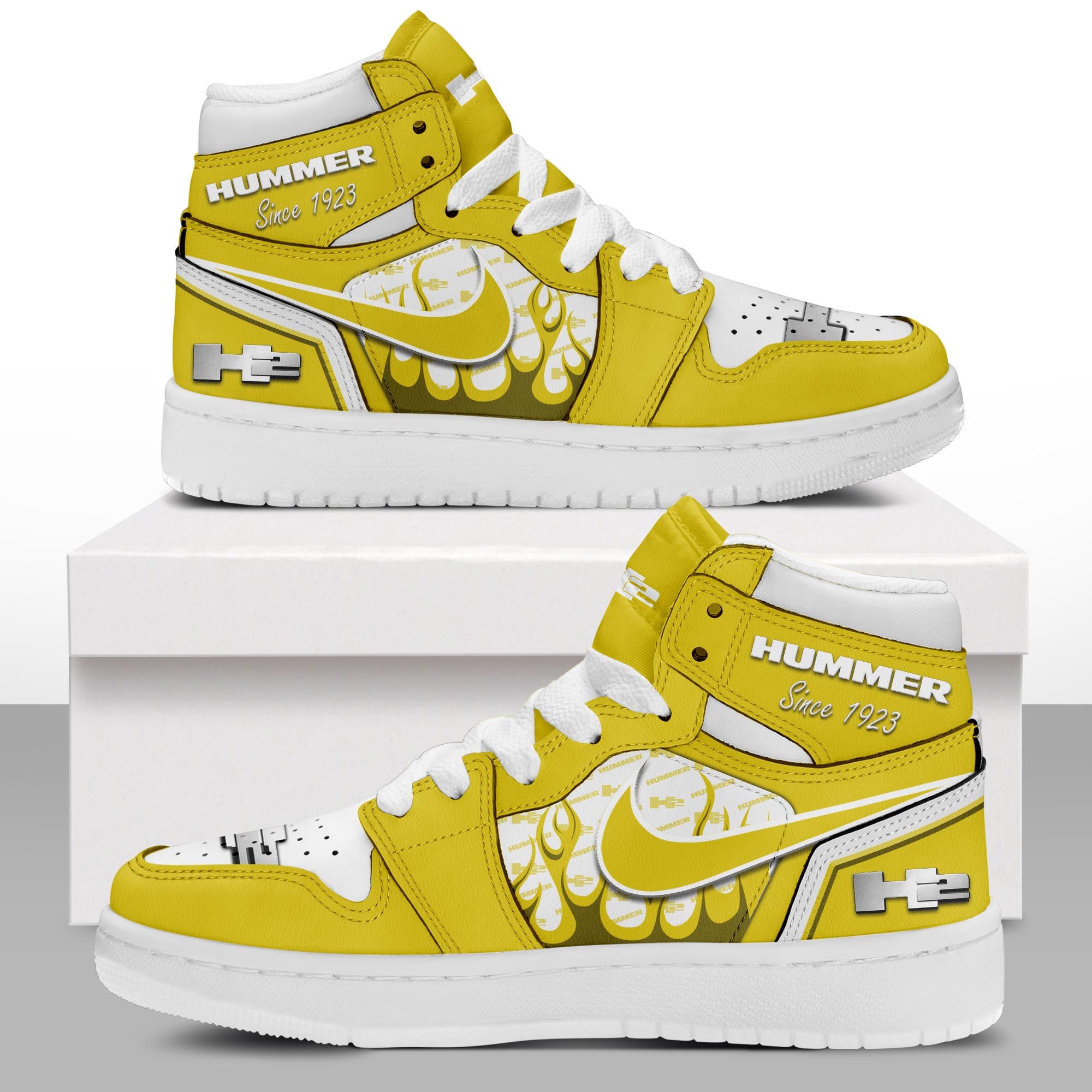 Ideafootwear H2 Hummer AJ1 High Sneakers Shoes For Men And Women
