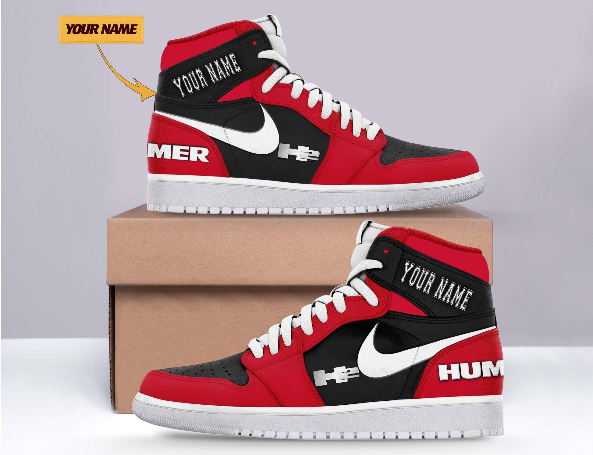 Ideafootwear H2 Hummer AJ1 High Sneakers Shoes For Men And Women
