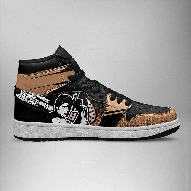 Ideafootwear Han Solo AJ1 High Sneakers Shoes For Men And Women