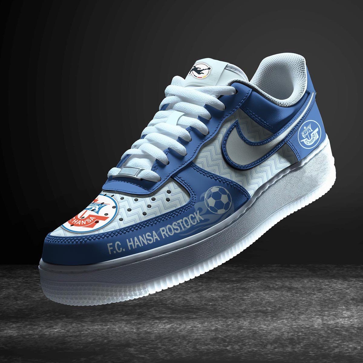 Ideafootwear Hansa Rostock Air Low-Top Sneakers Shoes For Men And Women 1