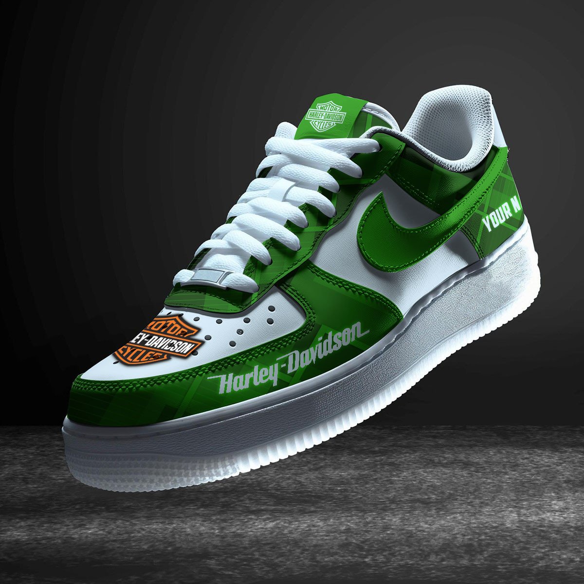 Ideafootwear Harley-Davidson Air Low-Top Sneakers Shoes For Men And Women 1