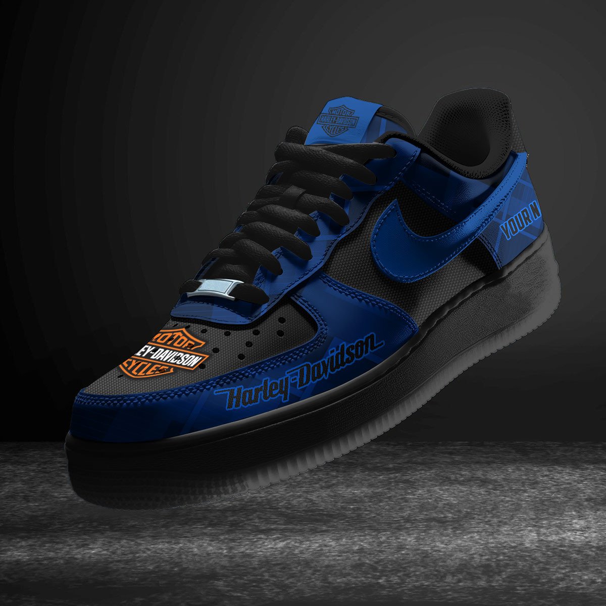 Ideafootwear Harley-Davidson Air Low-Top Sneakers Shoes For Men And Women 1