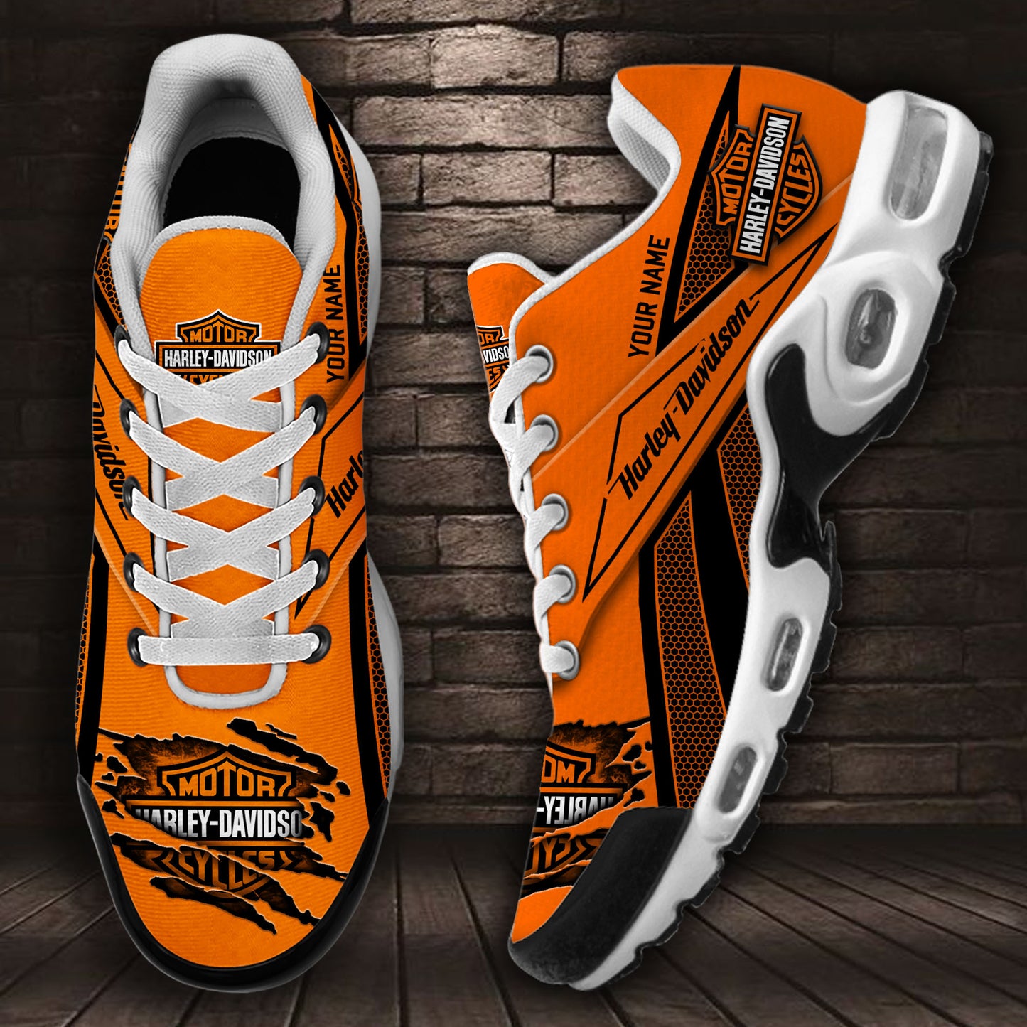 Ideafootwear Harley-Davidson TN Shoes Sneakers For Men And Women