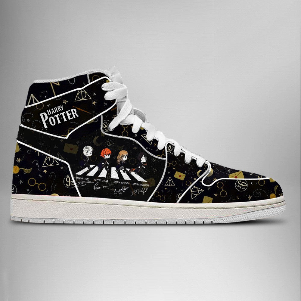 Ideafootwear Harry Potter Abbey Road AJ1 High Sneakers Shoes For Men And Women