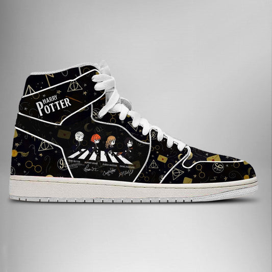 Ideafootwear Harry Potter Abbey Road AJ1 High Sneakers Shoes For Men And Women
