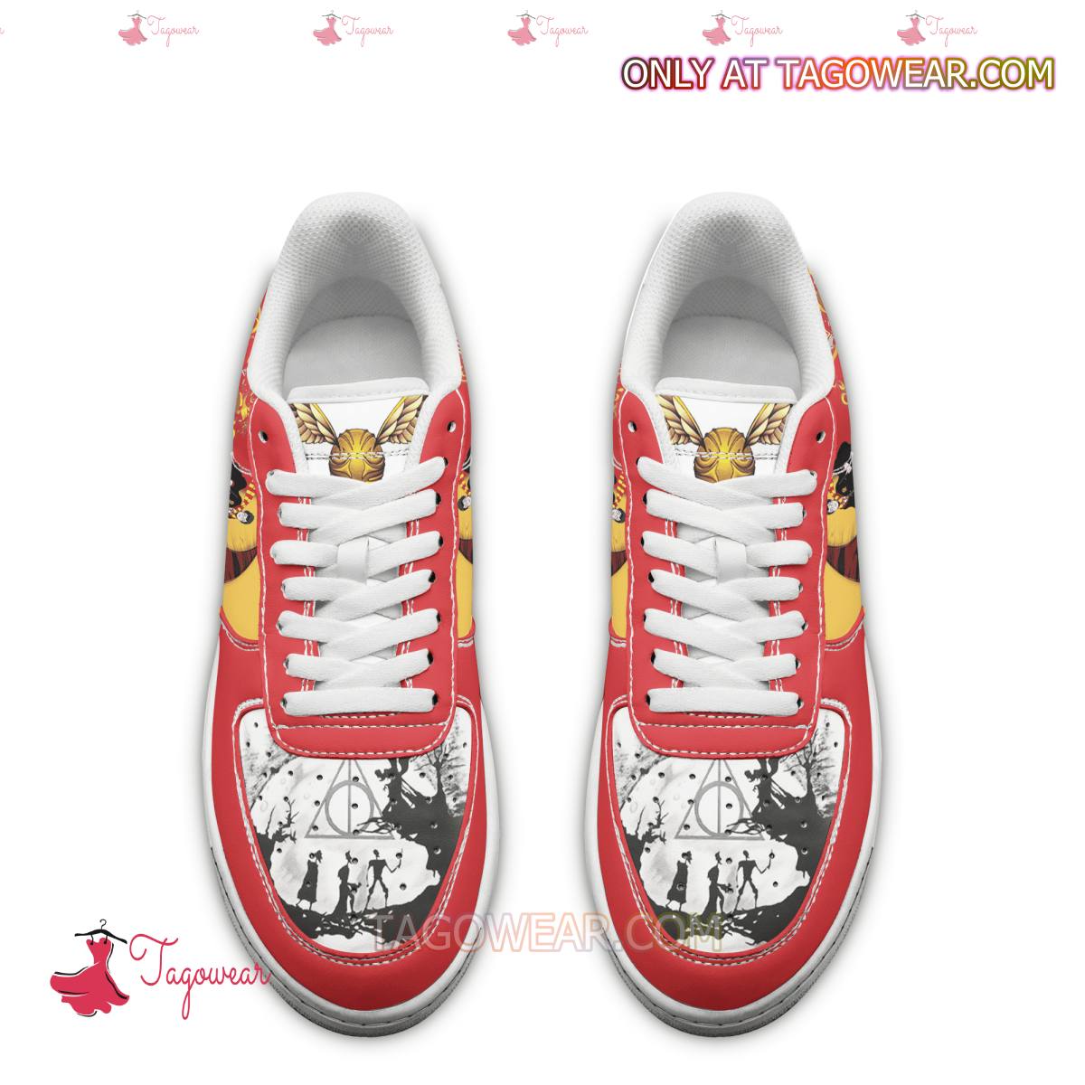 Ideafootwear Harry Potter Air Low-Top Sneakers Shoes For Men And Women 3