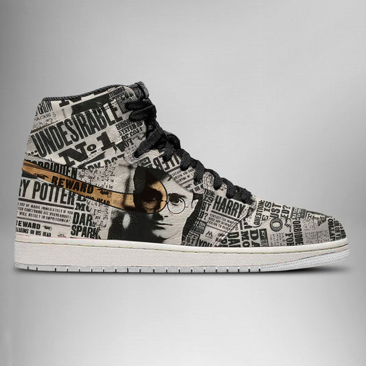 Ideafootwear Harry Potter AJ1 High Sneakers Shoes For Men And Women