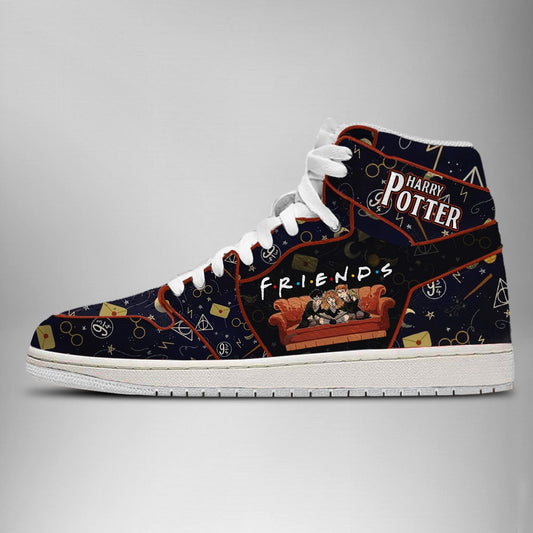 Ideafootwear Harry Potter Ron Hermione Friends AJ1 High Sneakers Shoes For Men And Women