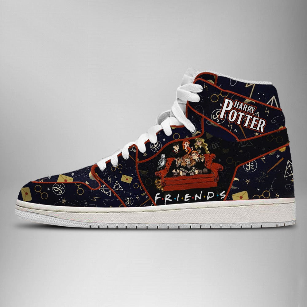 Ideafootwear Harry Potter Ron Hermione Friends AJ1 High Sneakers Shoes For Men And Women