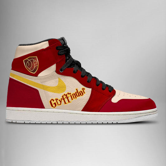 Ideafootwear Harry Potter x Gryffindor AJ1 High Sneakers Shoes For Men And Women