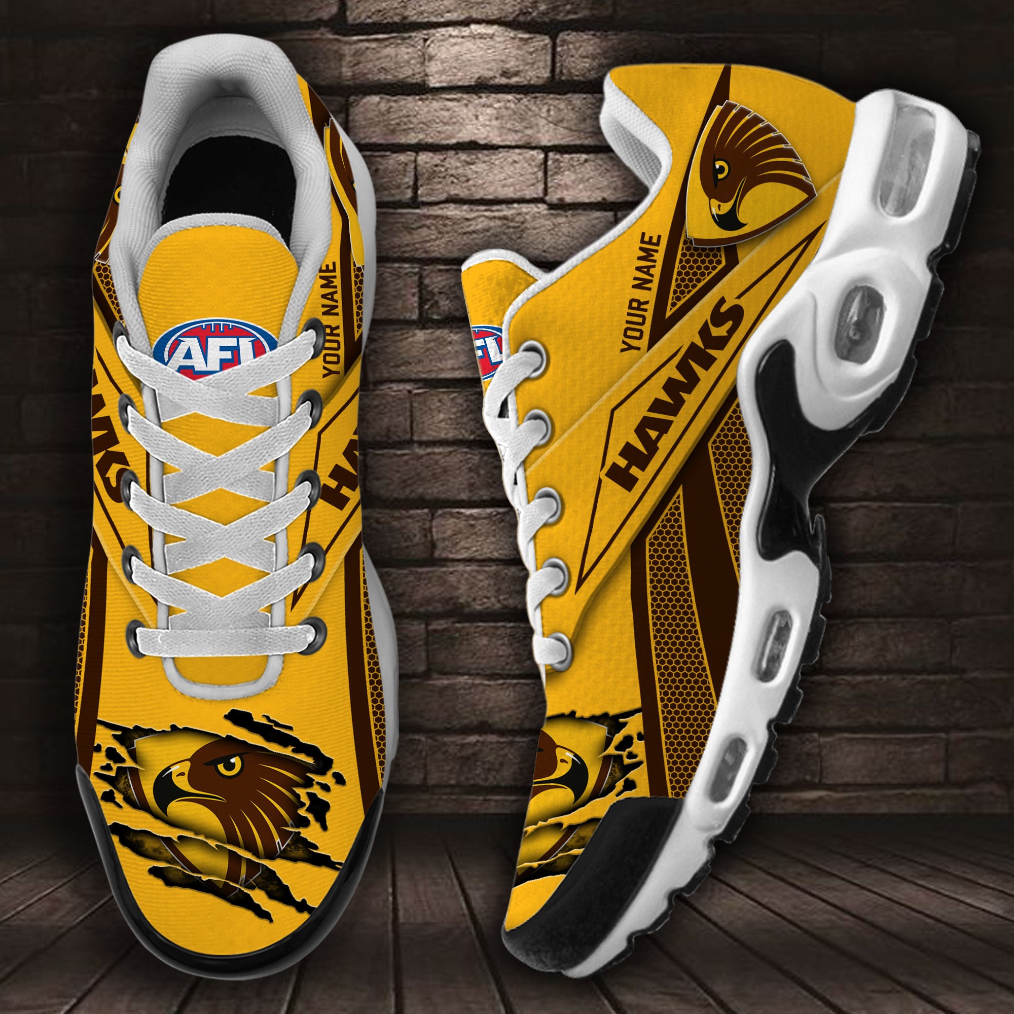 Ideafootwear Hawthorn Football Club TN Shoes Sneakers For Men And Women