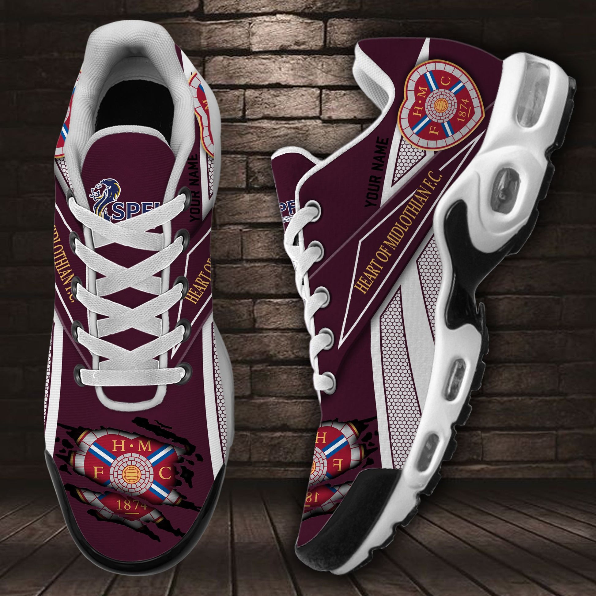 Ideafootwear Heart of Midlothian F.C. TN Shoes Sneakers For Men And Women
