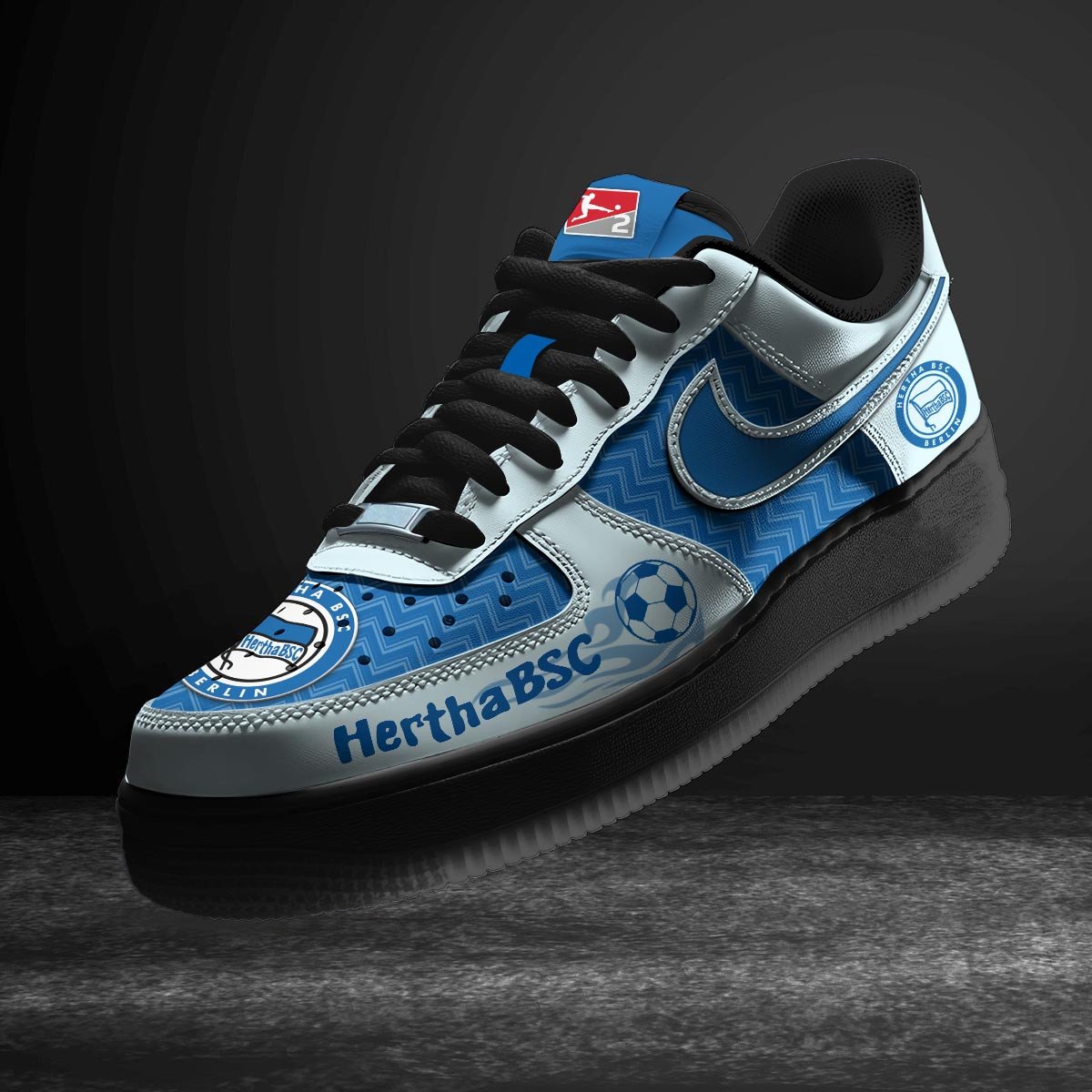 Ideafootwear Hertha BSC Air Low-Top Sneakers Shoes For Men And Women 1