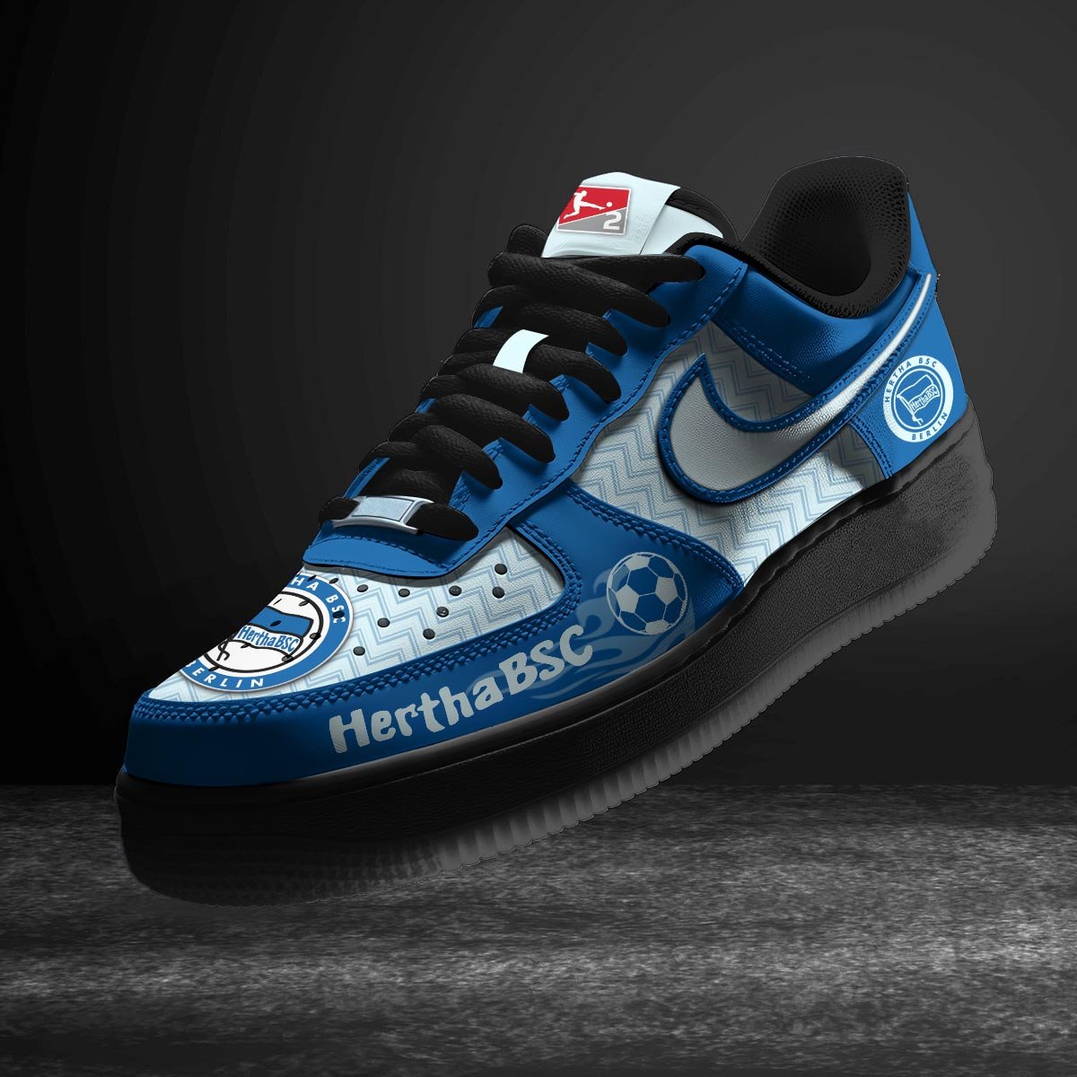 Ideafootwear Hertha BSC Air Low-Top Sneakers Shoes For Men And Women 1