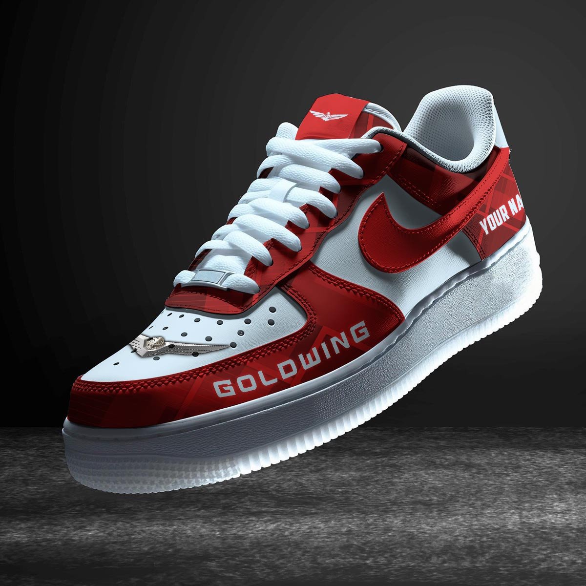 Ideafootwear Honda goldwing Air Low-Top Sneakers Shoes For Men And Women 1