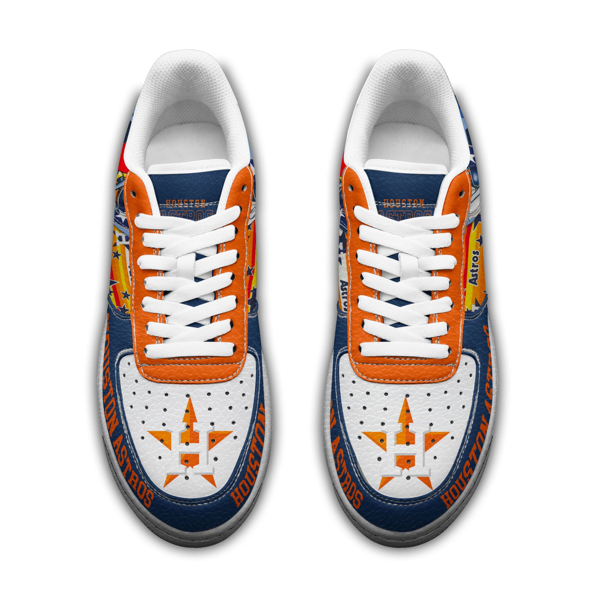 Ideafootwear Houston Astros Air Low-Top Sneakers Shoes For Men And Women 4