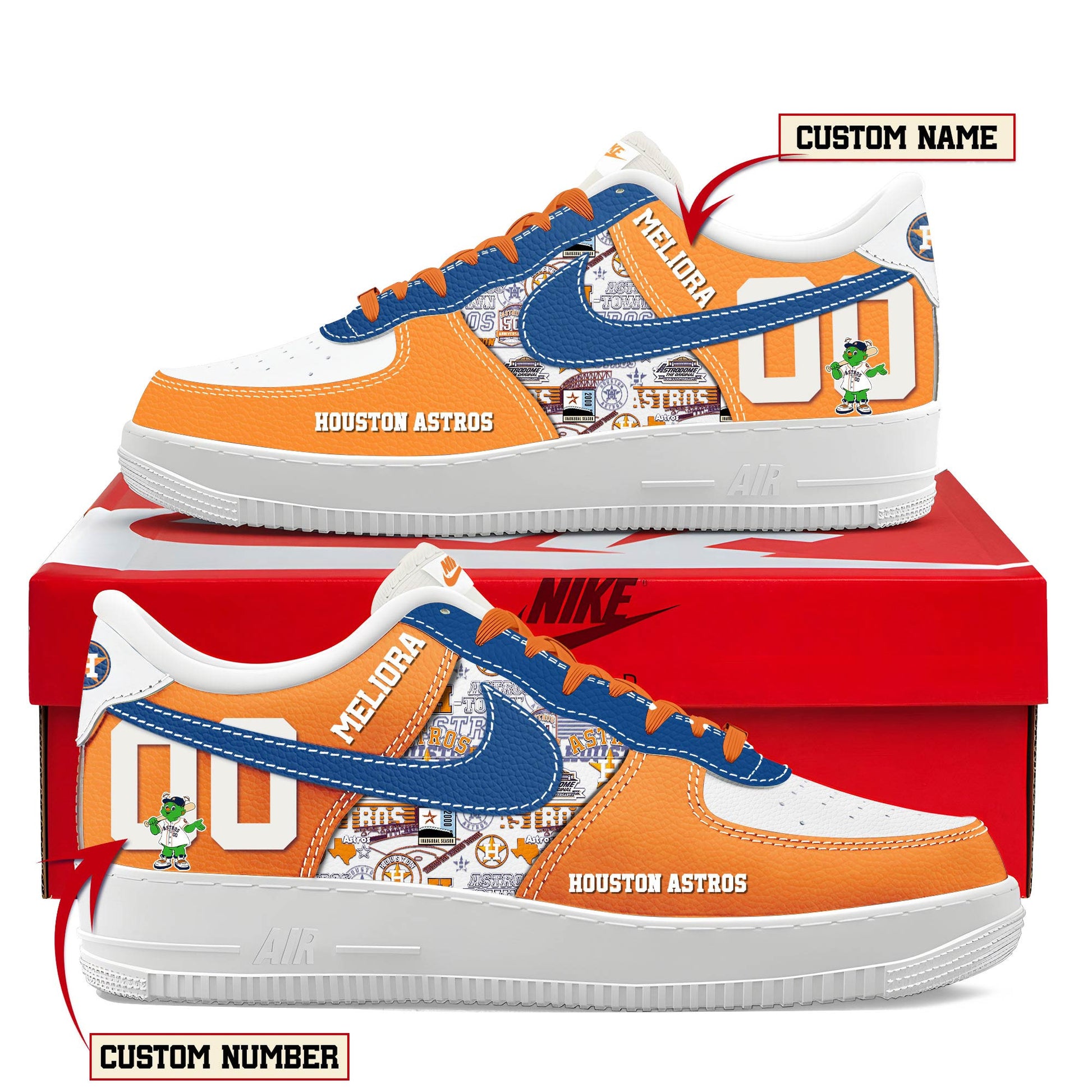 Ideafootwear Houston Astros Air Low-Top Sneakers Shoes For Men And Women 1