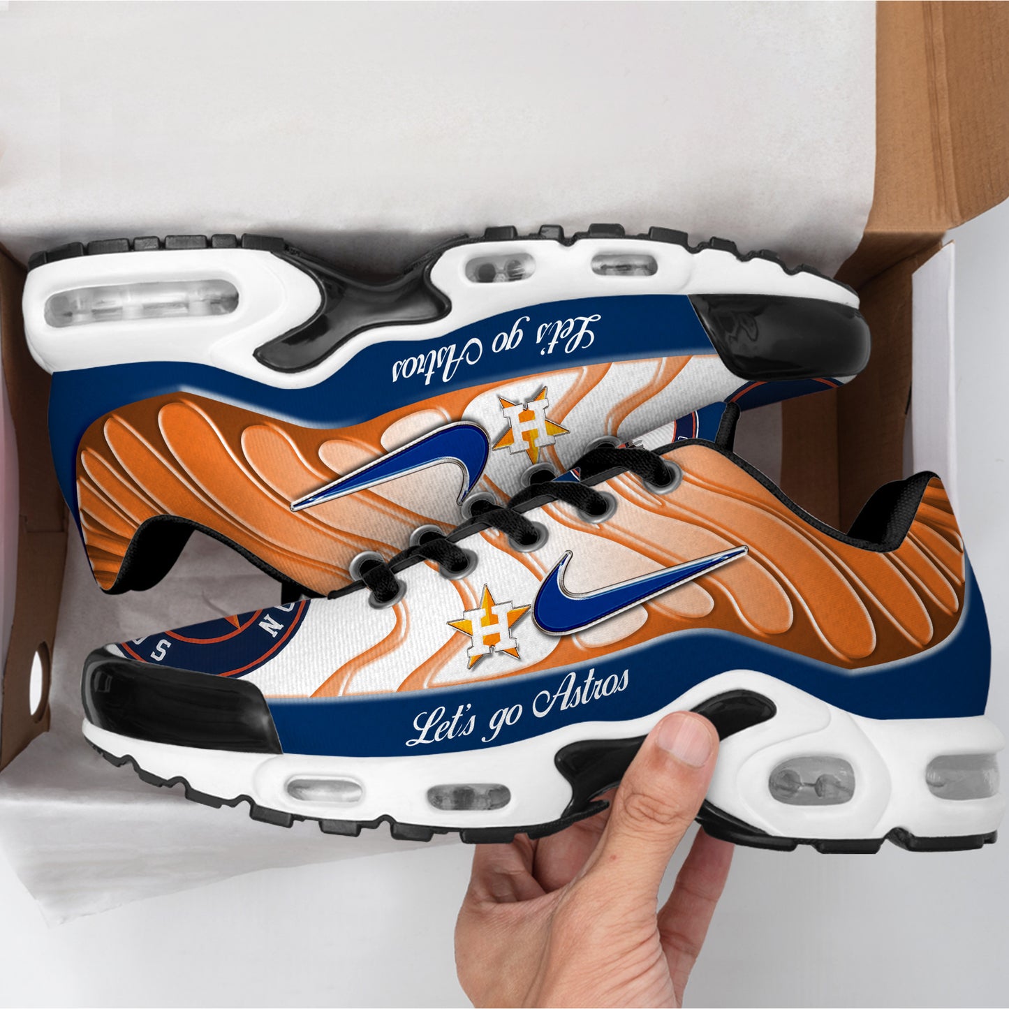 Ideafootwear Houston Astros TN Shoes Sneakers For Men And Women