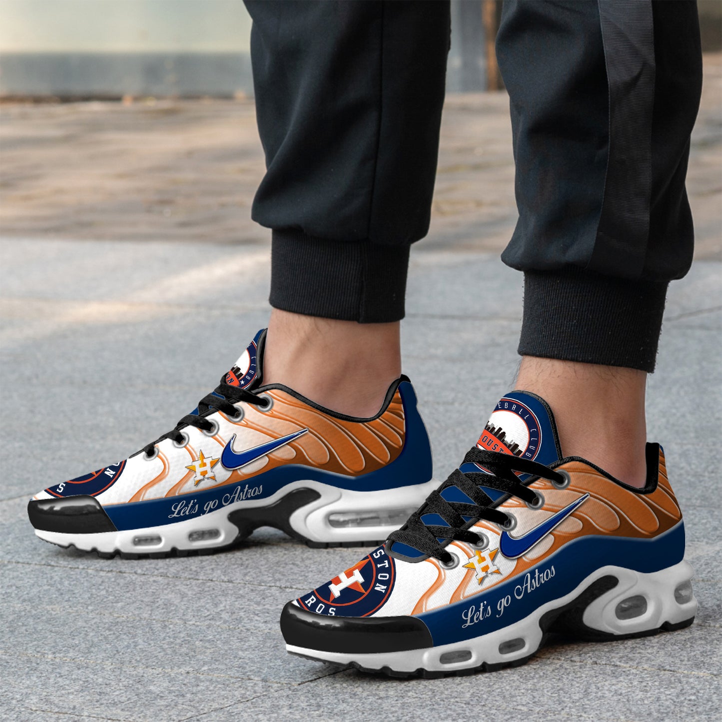 Ideafootwear Houston Astros TN Shoes Sneakers For Men And Women