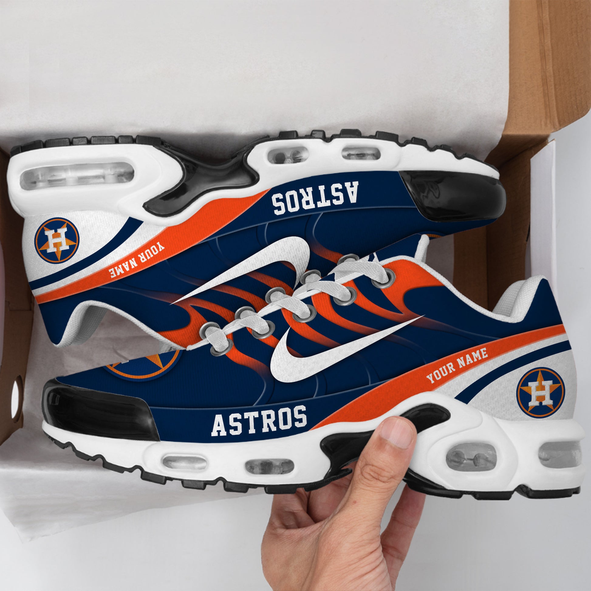 Ideafootwear Houston Astros TN Shoes Sneakers For Men And Women