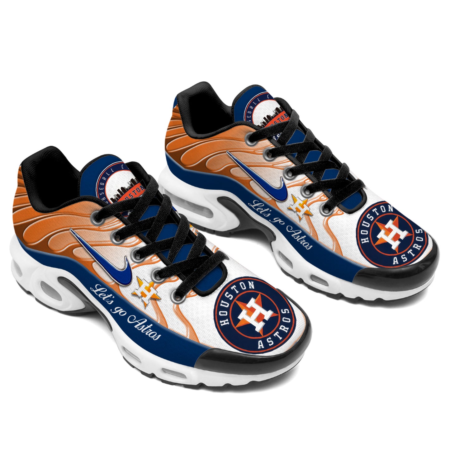 Ideafootwear Houston Astros TN Shoes Sneakers For Men And Women