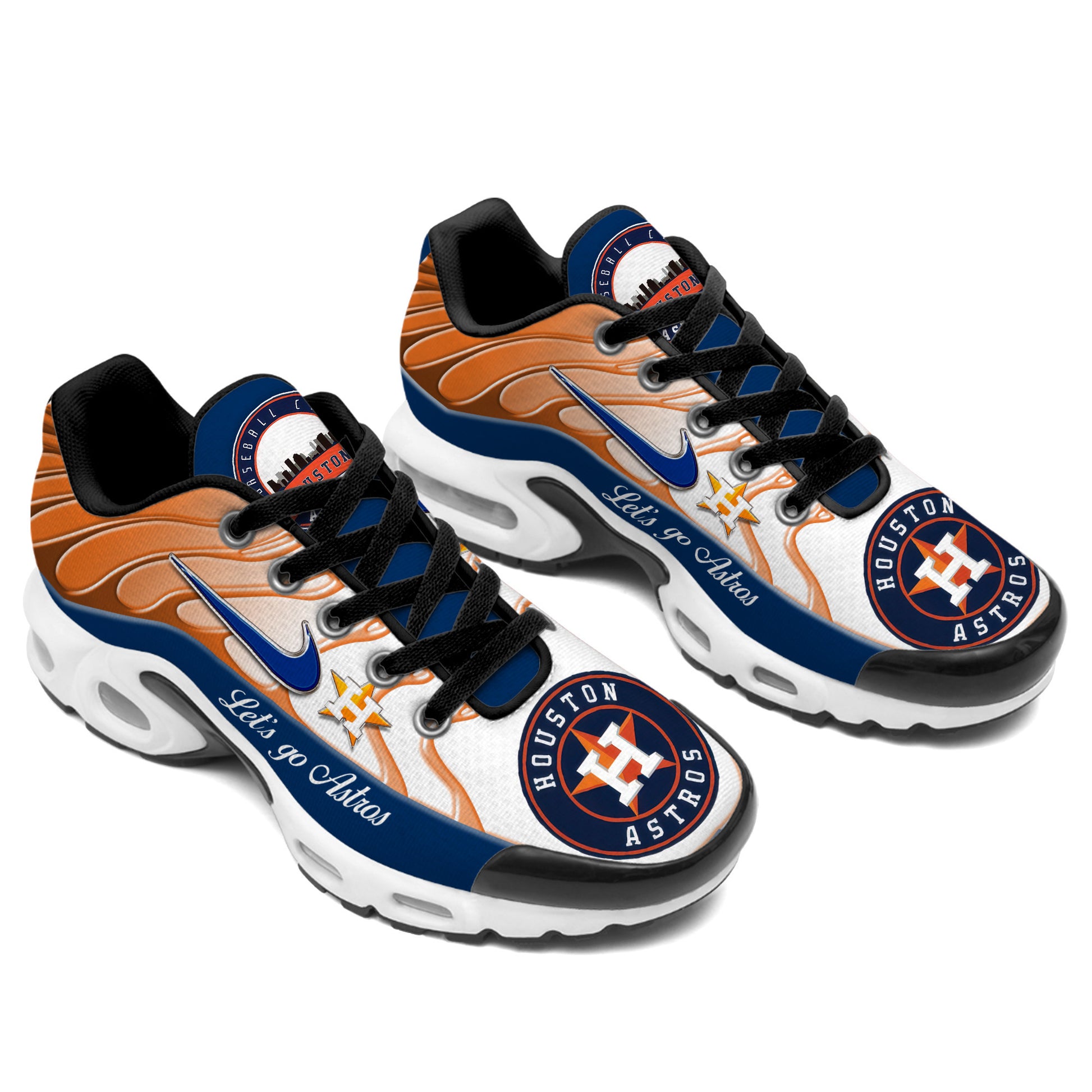 Ideafootwear Houston Astros TN Shoes Sneakers For Men And Women