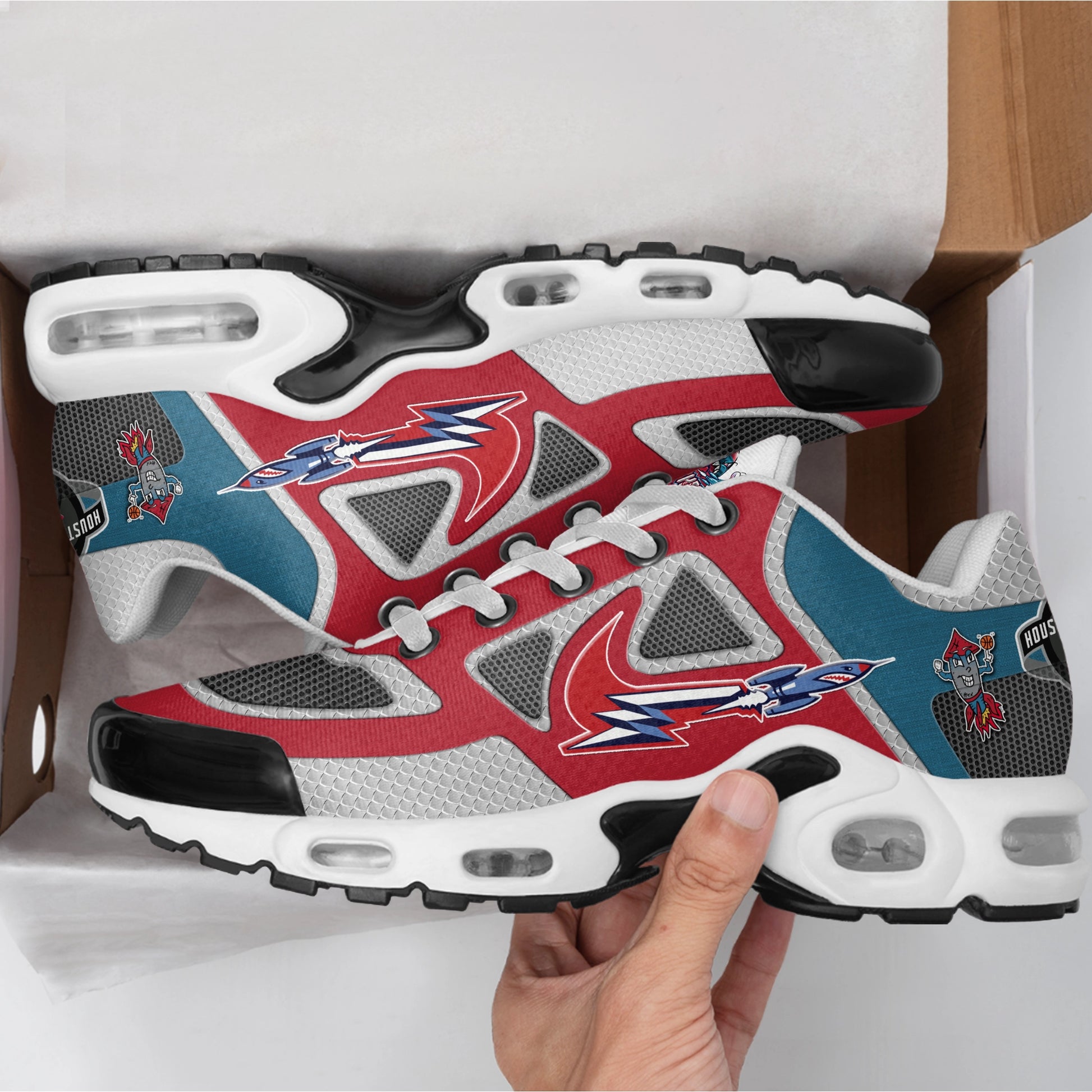 Ideafootwear Houston Rockets TN Shoes Sneakers For Men And Women