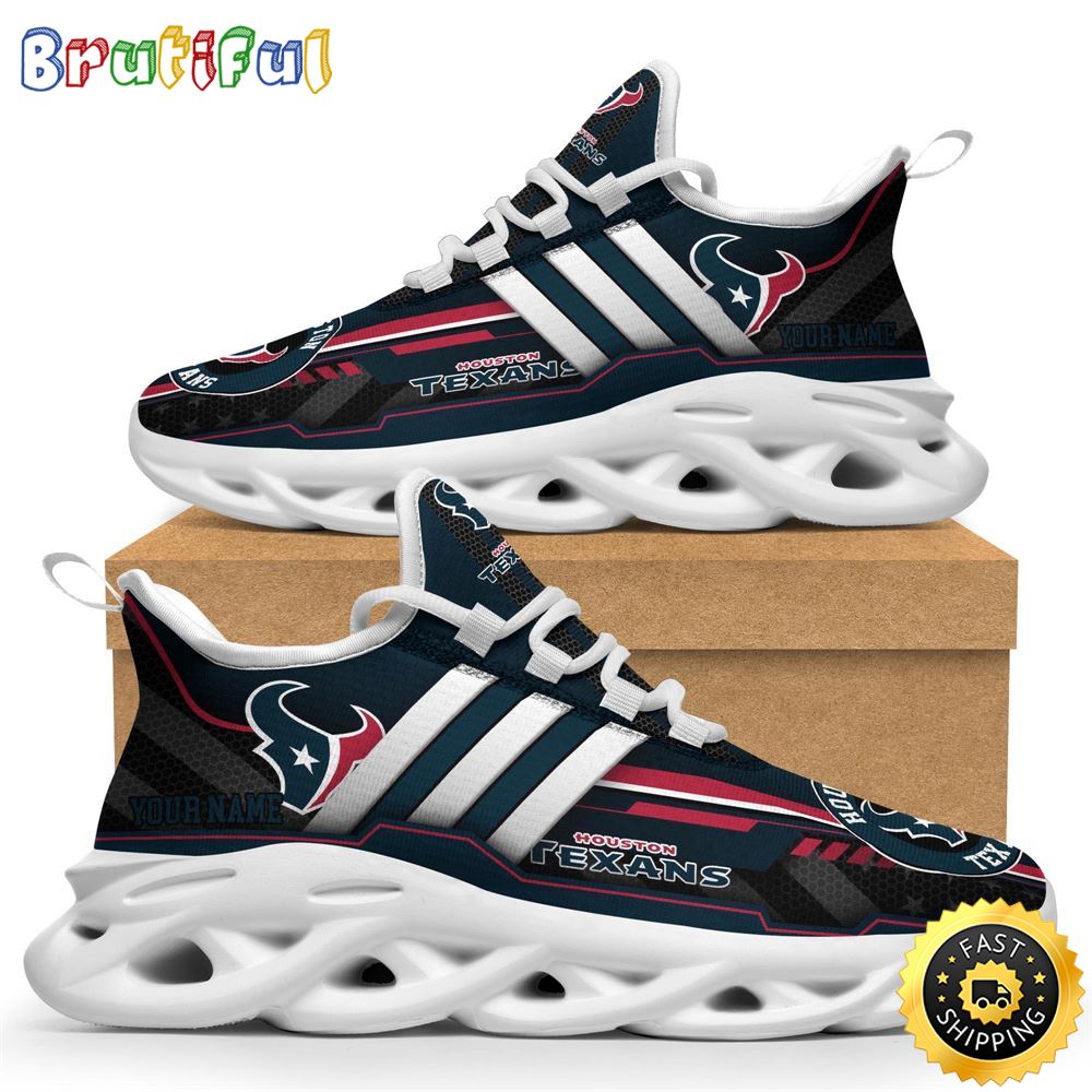 Ideafootwear Houston Texans Max Soul Shoes Sneakers For Men And Women