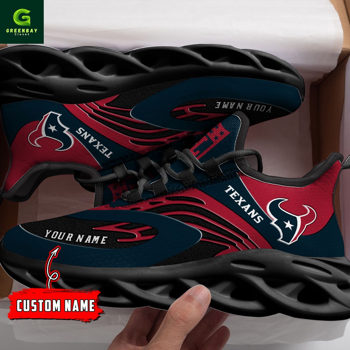 Ideafootwear Houston Texans Max Soul Shoes Sneakers For Men And Women