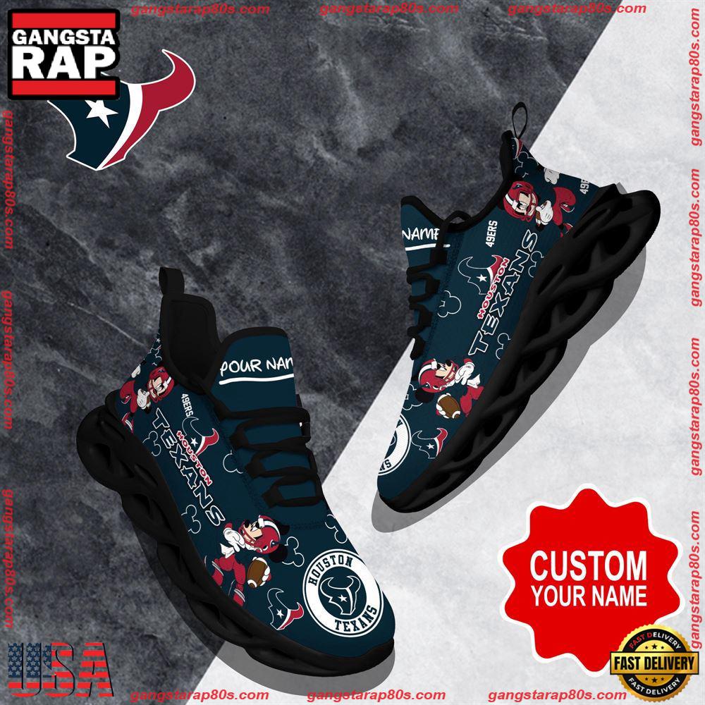 Ideafootwear Houston Texans Max Soul Shoes Sneakers For Men And Women