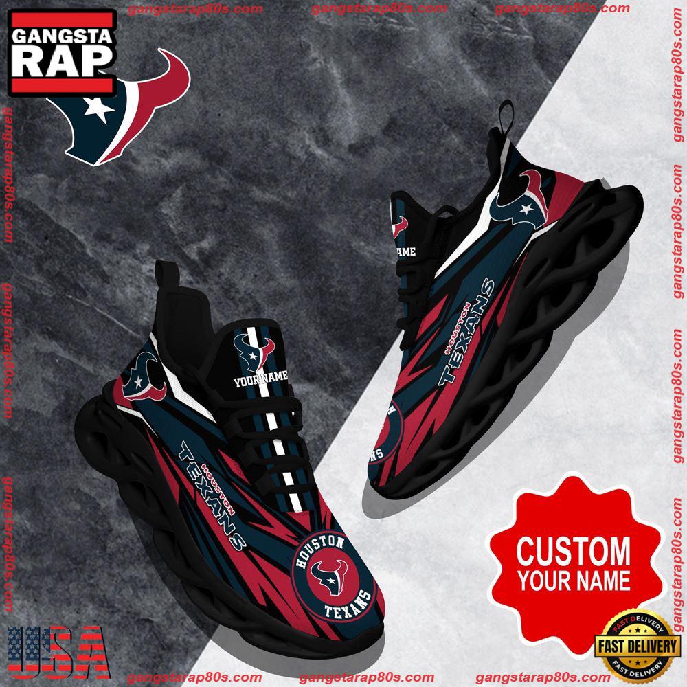 Ideafootwear Houston Texans Max Soul Shoes Sneakers For Men And Women