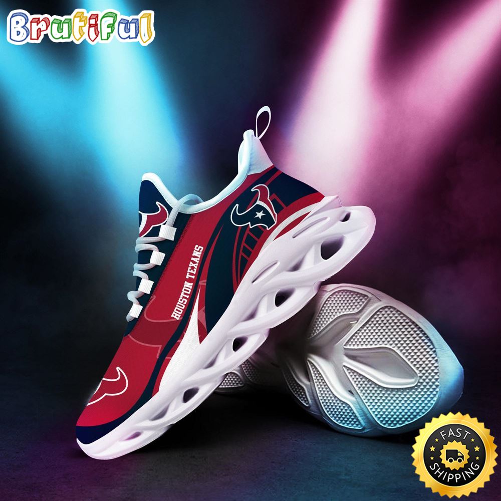 Ideafootwear Houston Texans Max Soul Shoes Sneakers For Men And Women