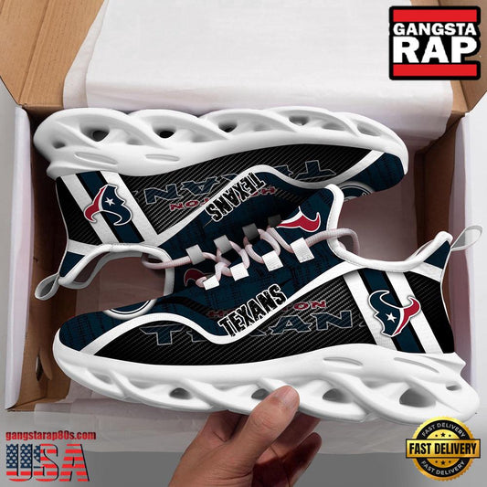 Ideafootwear Houston Texans Max Soul Shoes Sneakers For Men And Women