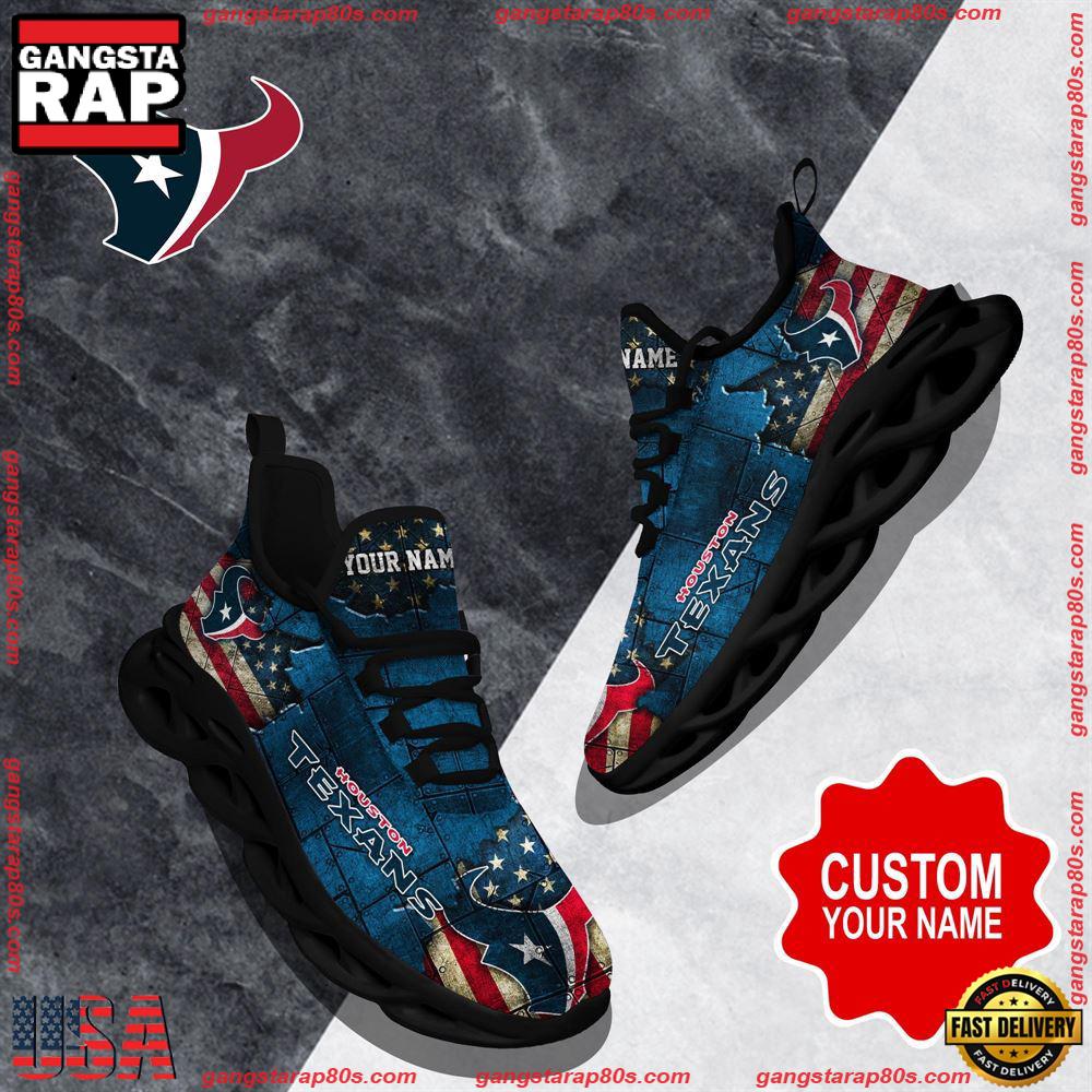 Ideafootwear Houston Texans Max Soul Shoes Sneakers For Men And Women